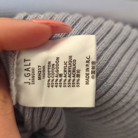 Light Gray Ribbed Cardigan - Picture 4 of 4